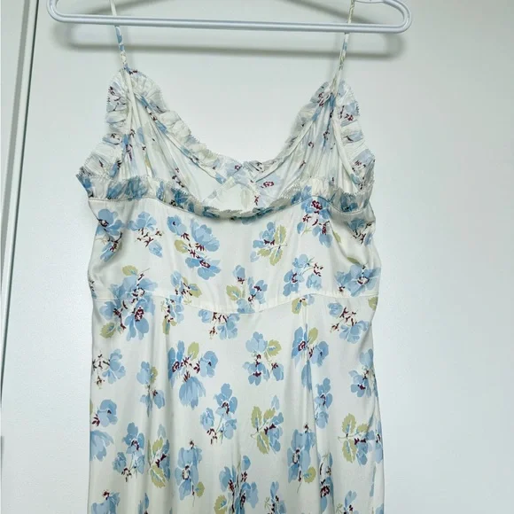 DÔEN ruffled floral-print midi dress size 2 - Picture 8 of 14
